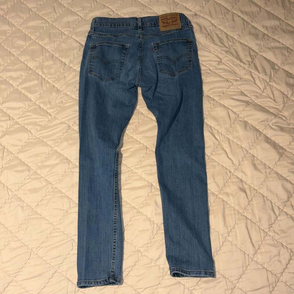 Levi's Men's Blue and Navy Jeans